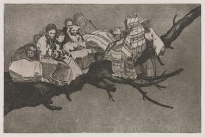 Ordspråken: Löjlig dårskap, 1864. av Francisco de Goya