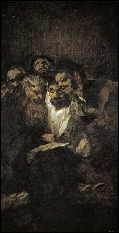 De läsande politikerna av Francisco de Goya
