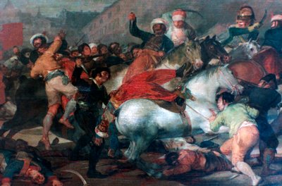 Den andra maj 1808: Mamelukernas anklagelse, 1814 av Francisco de Goya