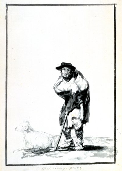 Herden, c1760-1820 av Francisco de Goya