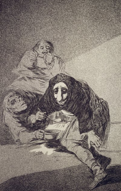 Den skamliga Capricho No 54 av Francisco de Goya
