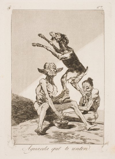 Vänta tills den har smetats in med salva av Francisco de Goya
