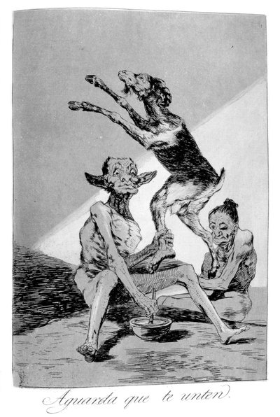 Vänta tills du har blivit smord, 1799 av Francisco de Goya
