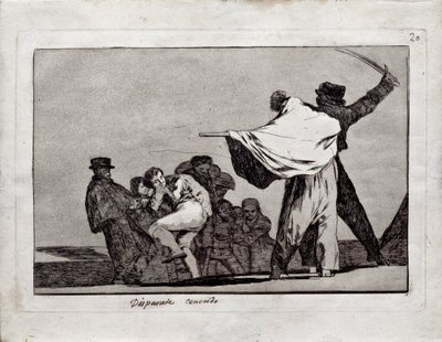 Well-Know Folly från serien Los Disparates Follies, 1815-1819 av Francisco de Goya