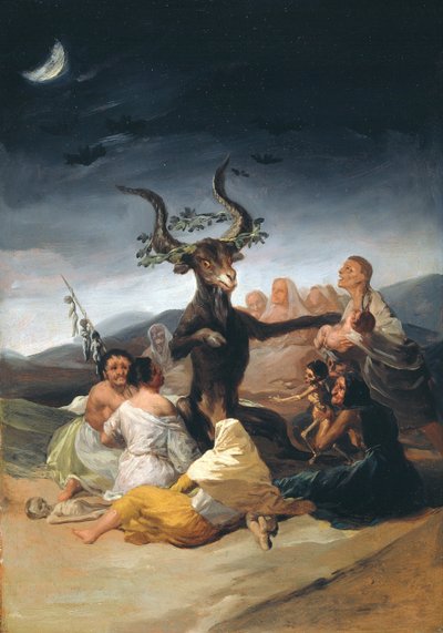 Häxans sabbat, 1797-1798 av Francisco de Goya