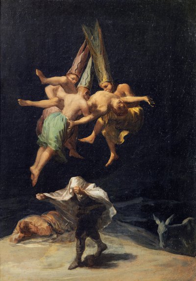 Häxor på flykt Häxor på flykt, 1797-1798 av Francisco de Goya