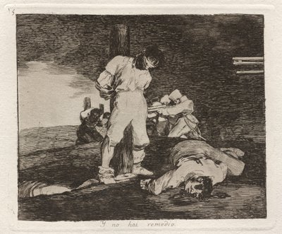 Y no hai remedio (Och det finns ingen hjälp för det) av Francisco de Goya