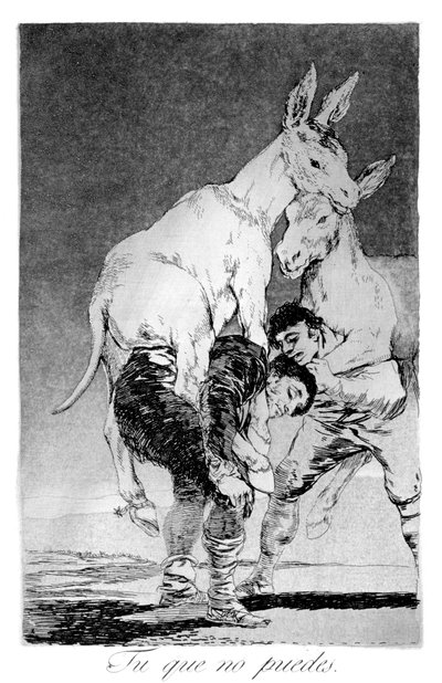 Du som inte kan, 1799 av Francisco de Goya