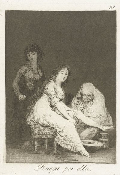 Hon ber för henne av Francisco de Goya