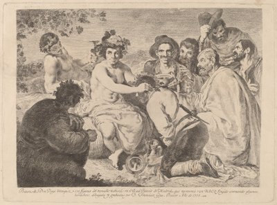 Bussar (Bacchus) av Francisco de Goya after Diego Velázquez