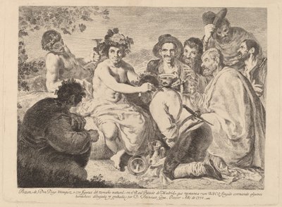 Bussar (Bacchus) av Francisco de Goya after Diego Velázquez
