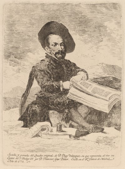 En dvärg (En dvärg) av Francisco de Goya after Diego Velázquez