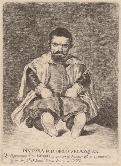 En dvärg (En dvärg) av Francisco de Goya after Diego Velázquez