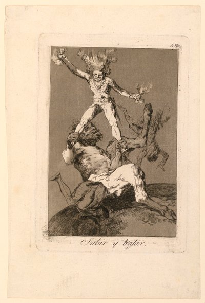Upp och ner av Francisco de Goya y Lucientes