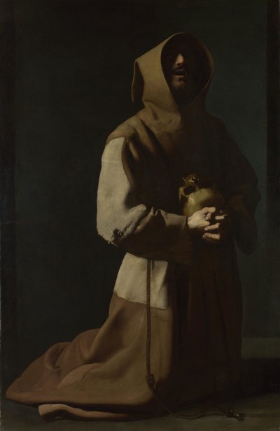 Sankt Franciskus i meditation, 1635-1640 av Francisco de Zurbaran