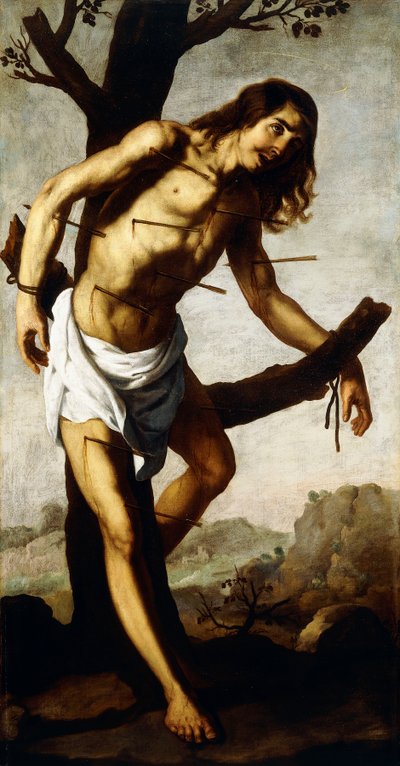 Sankt Sebastian, ca 1640-50 av Francisco de Zurbaran