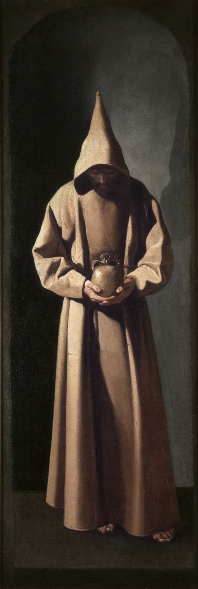S:t Franciskus betraktar en dödskalle, ca 1635 (olja på duk) av Francisco de Zurbaran