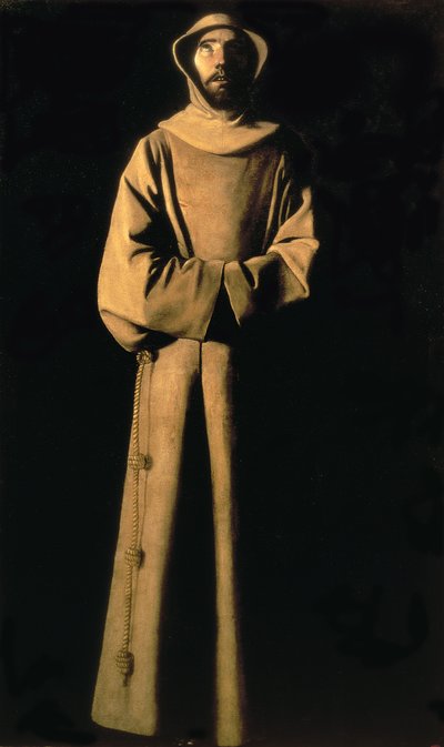 St. Franciskus av Assisi, ca 1640 (olja på duk) av Francisco de Zurbaran
