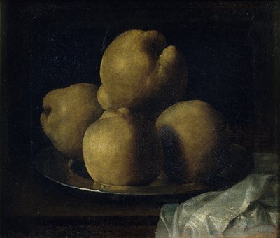 Stilleben med skålen av kvitten av Francisco de Zurbaran