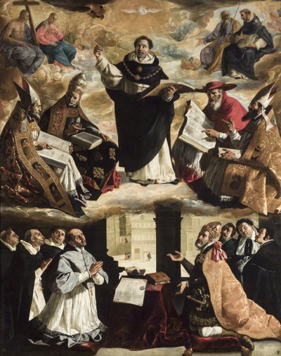 The Apotheosis of Saint Thomas Aquinas, ca 1631. av Francisco de Zurbaran