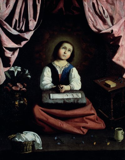 Den unga jungfrun, c1632-33 av Francisco de Zurbaran