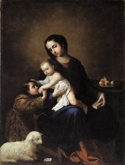 Jungfru Maria med Jesusbarnet och Johannes Döparen som barn av Francisco de Zurbaran