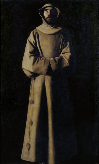 Sankt Franciskus av Assisi enligt påven Nikolaus V:s vision av Francisco de Zurbaran