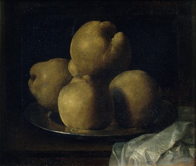 Stilleben med skål med kvittenfrukter av Francisco de Zurbaran