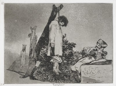Not (in this case) either (Tampoco) from the series The Disasters of War (Los Desastres de la Guerra... av Francisco de Goya