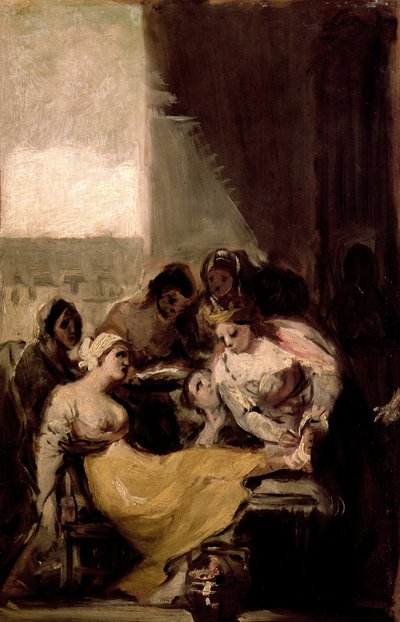 Saint Isabel of Portugal Healing the Wounds of a Sick Woman av Francisco de Goya