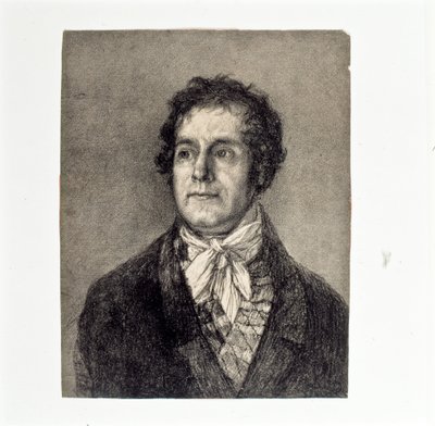 The Printer Gaulon av Francisco de Goya