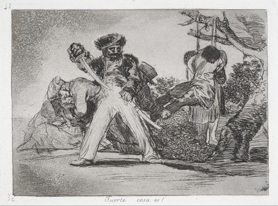 This is too much! (Fuerte cosa es!) from the series The Disasters of War (Los Desastres de la Guerra... av Francisco de Goya