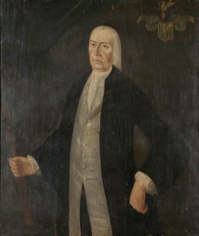 Porträtt av Jeremias van Riemsdijk, generalguvernör för Nederländska Ostindiska kompaniet av Franciscus Josephus Fricot (attributed to)