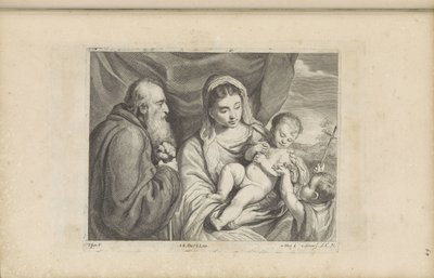 Maria med Kristusbarnet och den unge Johannes Döparen av Franciscus van der Steen