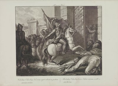 Boleslaw den modiges intåg i Kiev av Smuglewicz, Franciszek (1745-1807). Litografi, sent 1700-tal. Privat samling av Franciszek Smuglewicz