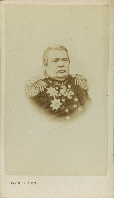 Porträtt av greve Nikolay Muravyov-Amursky 1809-1881, ca 1865. av Franck