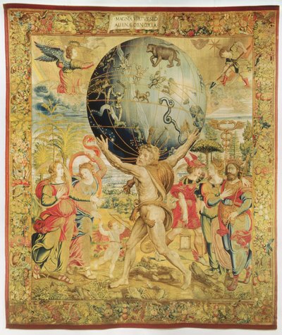 Hercules Initiating the Olympic Games, c.1450-75 (gobeläng) av Franco-Burgundian