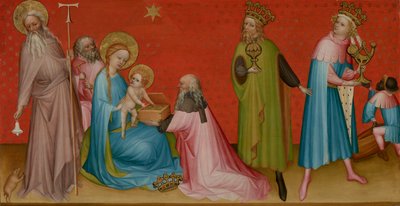 Tillbedjan av Magi med Saint Anthony Abbot av Franco Flemish Master