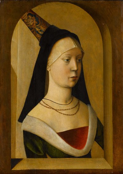 Porträtt av en kvinna, ca 14775-80 av Franco Flemish School