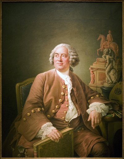 Porträtt av Edme Bouchardon (1698-1762), fransk skulptör, Oljemålning på duk av Francois Hubert Drouais (1727-1775). Fotografi, KIM Youngtae, Paris, Musee Carnavalet. av Francois Hubert Drouais