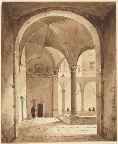 Ett kloster av Francois-Marius Granet