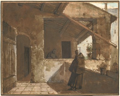 En romersk klostergång av Francois-Marius Granet
