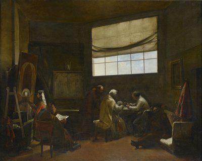 Konstnärens verkstadsmålning av Francois Marius Granet (1775-1849) Dim 80x100 cm Musee des Beaux Arts Palais Longchamp av Francois Marius Granet