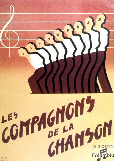 "Les Compagnons de la chanson av Francois emile Popineau