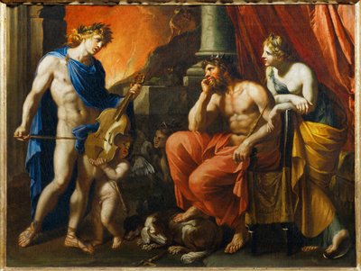 Orphee devant Pluton et Proserpine - Orfeus inför Pluto och Proserpina ... av Francois (1590 1650) (after) Perrier