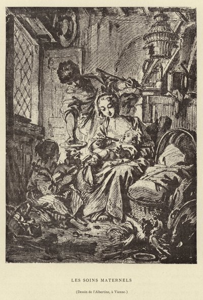 Mödravård av Francois (after) Boucher