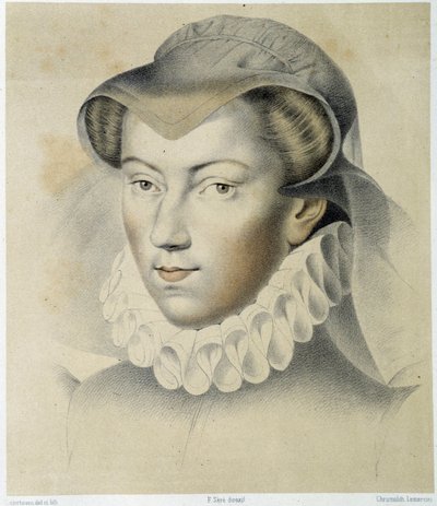 Louise av Lorraine av Francois (after) Clouet