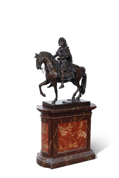 Ludvig XIV på en häst av Francois (after) Girardon