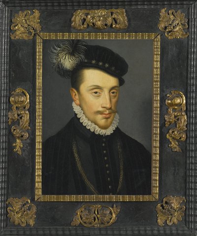 Karl III av Lorraine - Porträtt av Karl III (1543-1608), hertig av Lorraine av Clouet, Francois av Francois (school of) Clouet