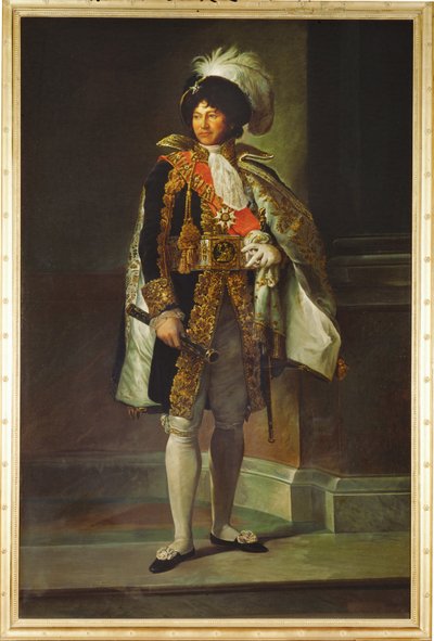 Joachim Murat, general, kung av Neapel, make till Caroline Bonaparte, Napoleons syster ... (målning på duk) av Francois (school of) Gerard